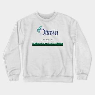 Ottawa Cityscape And Logo Crewneck Sweatshirt